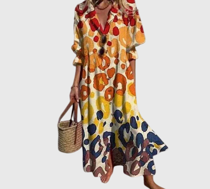 Zara | Elegáns hosszú bohémtípusú ruha
