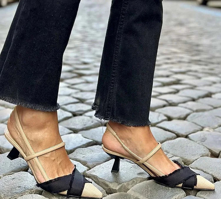 Flóra - Elegáns slingback cipők