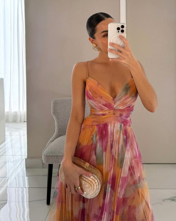 Giselle | Virágmintás maxi ruha
