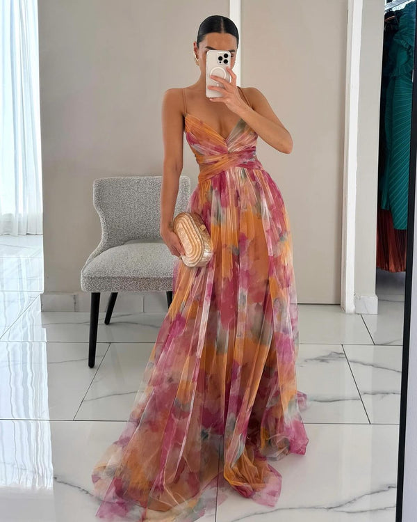 Giselle | Virágmintás maxi ruha