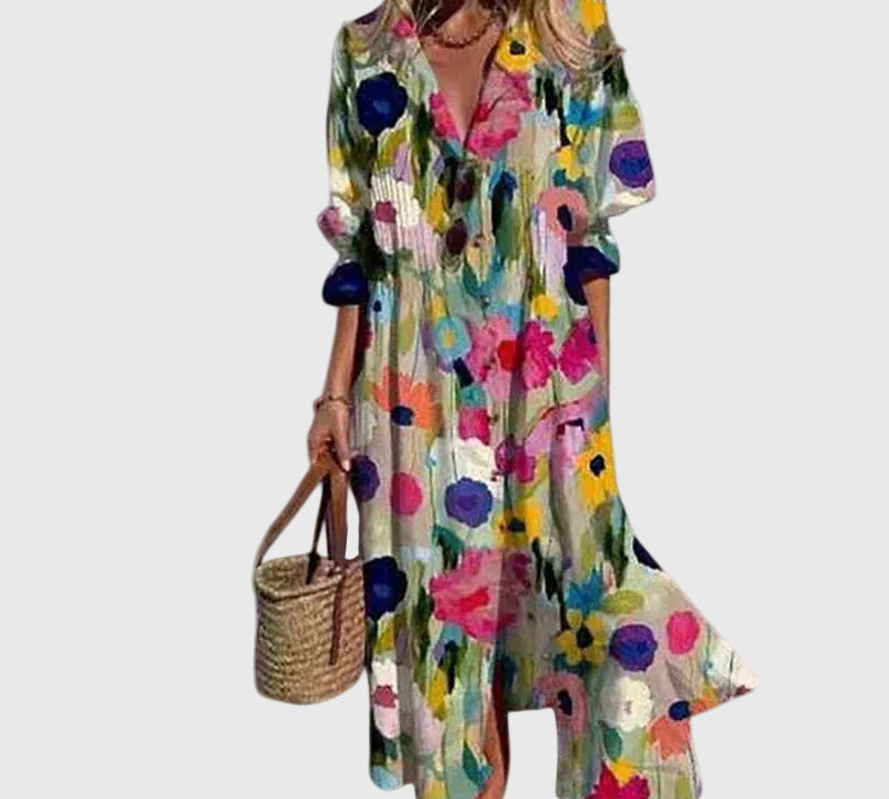 Zara | Elegáns hosszú bohémtípusú ruha