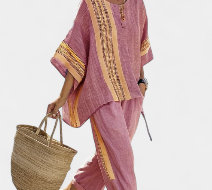 Lóra - Boho Len és Bambusz Szett