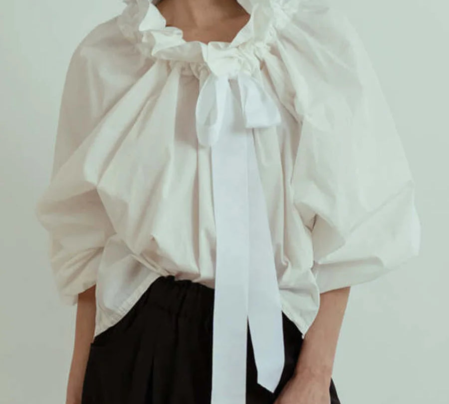 Bellarine Puffed Cotton Blouse