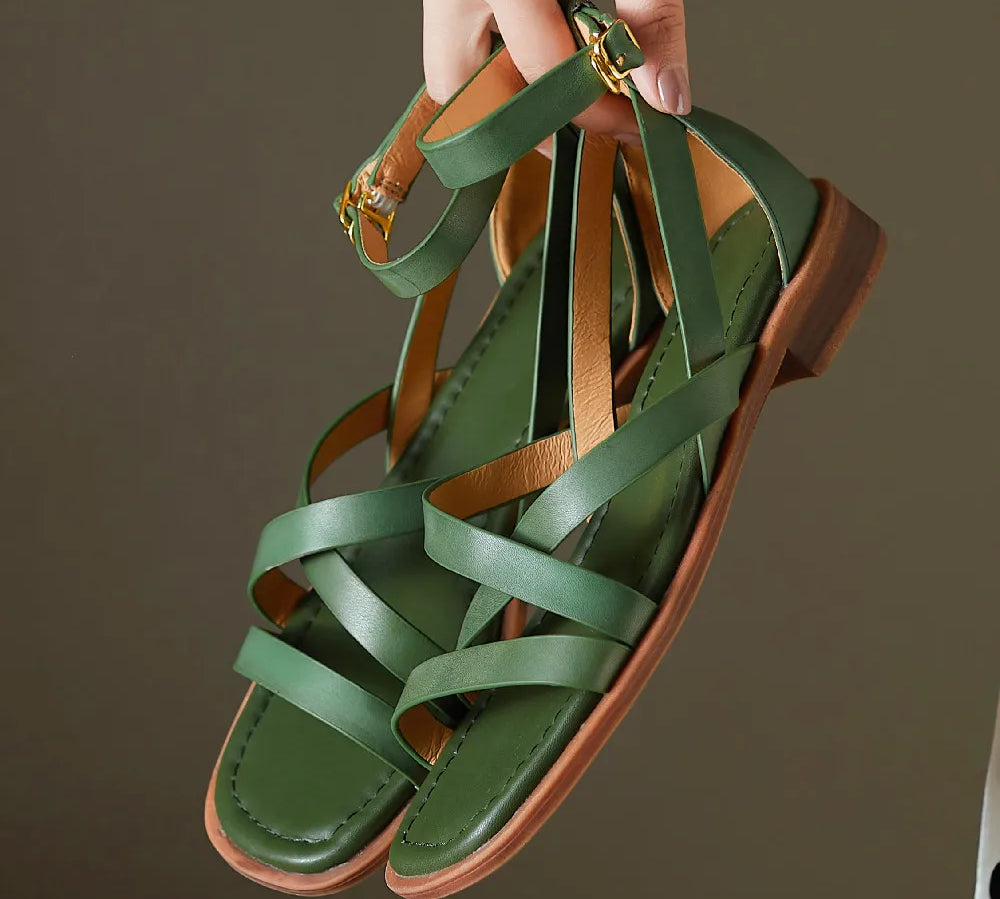 Ravello Közlekedési Jelzőlámpás Ortopéd Bőr Szandál