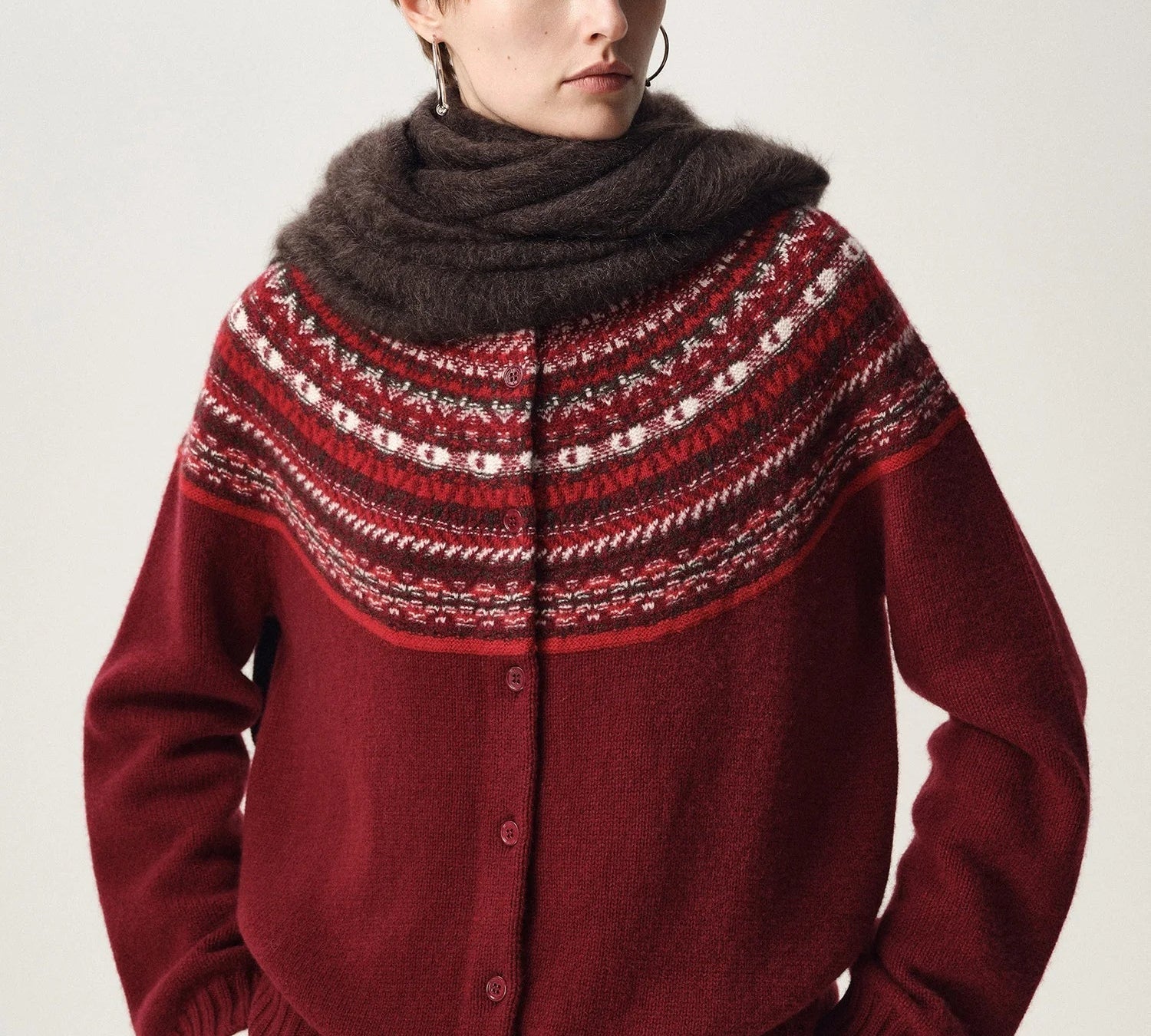Sigrid Fair Isle Kardigán