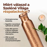 Margit-Budapest tiszta réz vízpalack