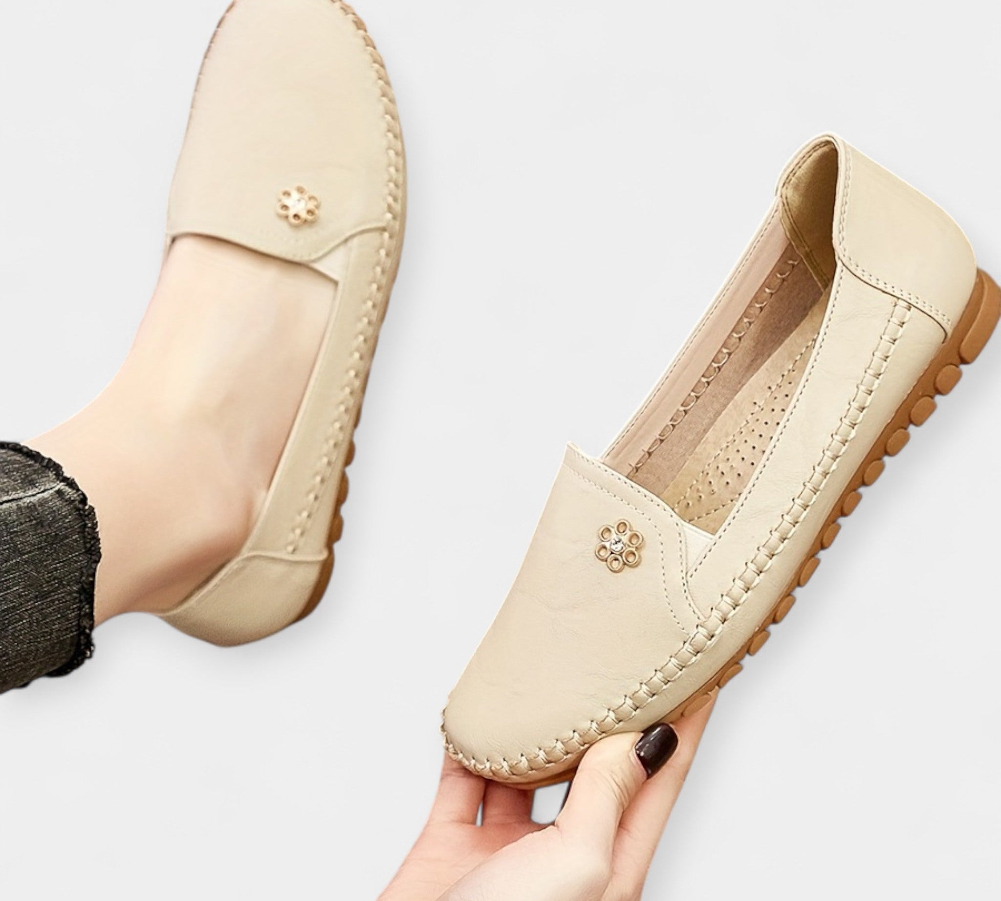 Karolína Elegáns Vászon Slip-On Sportcipők Mindennapra