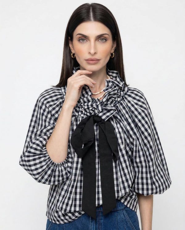 Bellarine Puffed Cotton Blouse