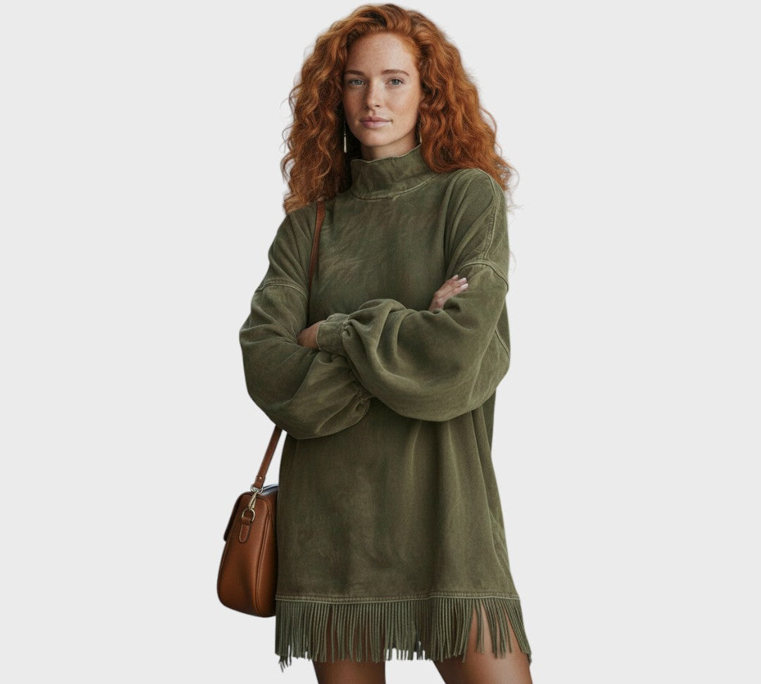 Freya | Suede Tunika Fringekkel